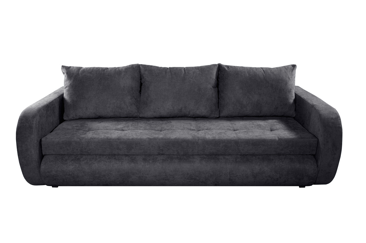 Canapea extensibila Genoa Graphite, 230x97x78 cm, cu lada de depozitare - imagine 7